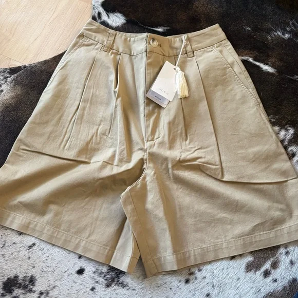 DOEN Danette Shorts In Desert Size 00 NWT Preppy‎ Cotton